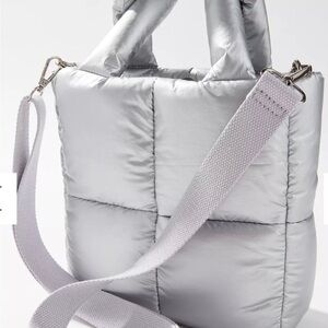 Silver Quilted Women's Bag